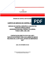 Anexo N.° 2 - Carpeta de Servicio - CASO INTERNET CD 001 2021 VF 7.9.2022