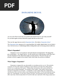 Dopamine Detox