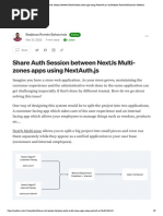 Share Auth Session Between NextJs Multi-Zones Apps Using NextAuth - Js - by Badjessa Roméo Bahoumda - Medium