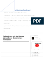 Deflexiones Admisibles en Estructuras de Concreto Reforzado