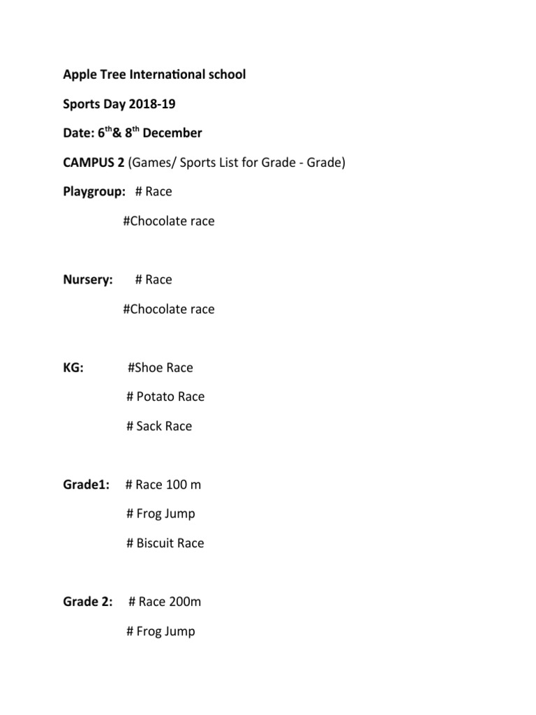 Campus 2 Game List PDF