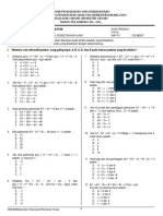 Soal PAT Kelas XI - MTK Peminatan