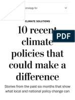 10 Recent Climate Policies That Could Make A Difference - The Washington Post