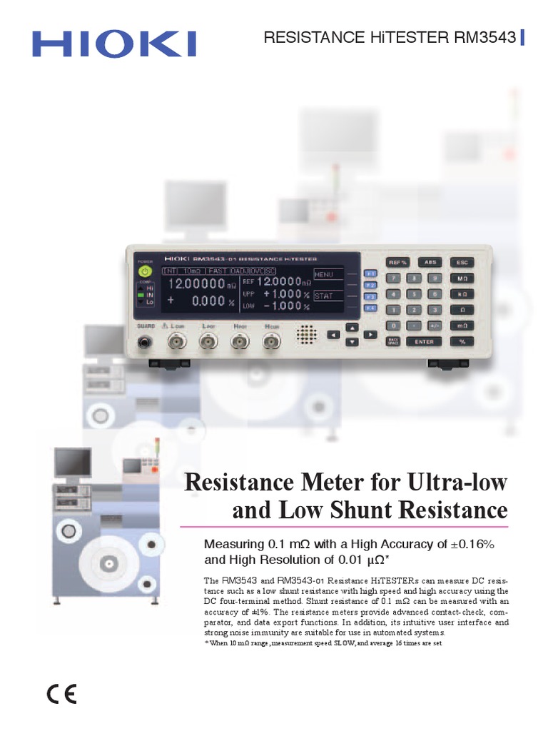 RM3543E57XB (HIOKI Resistance Meter) PDF