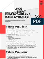 Persiapan Lomba Essay Film Jayaprana Dan Layonsari