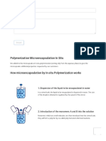 Microencapsulation by Polymerization in Situ - Micro Caps Tech