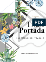 Portada para Word Bonita Plantas