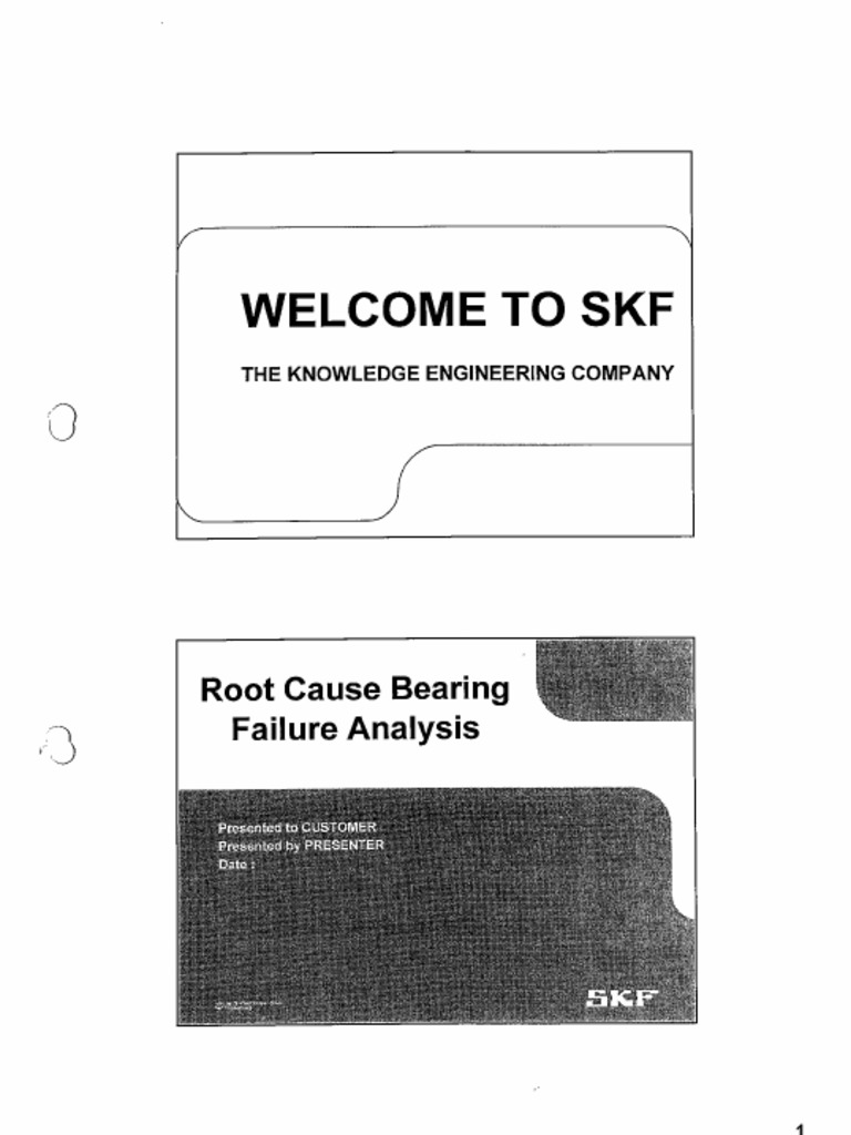 SKFTrainning Root Cause Bearing Failure Analysis PDF