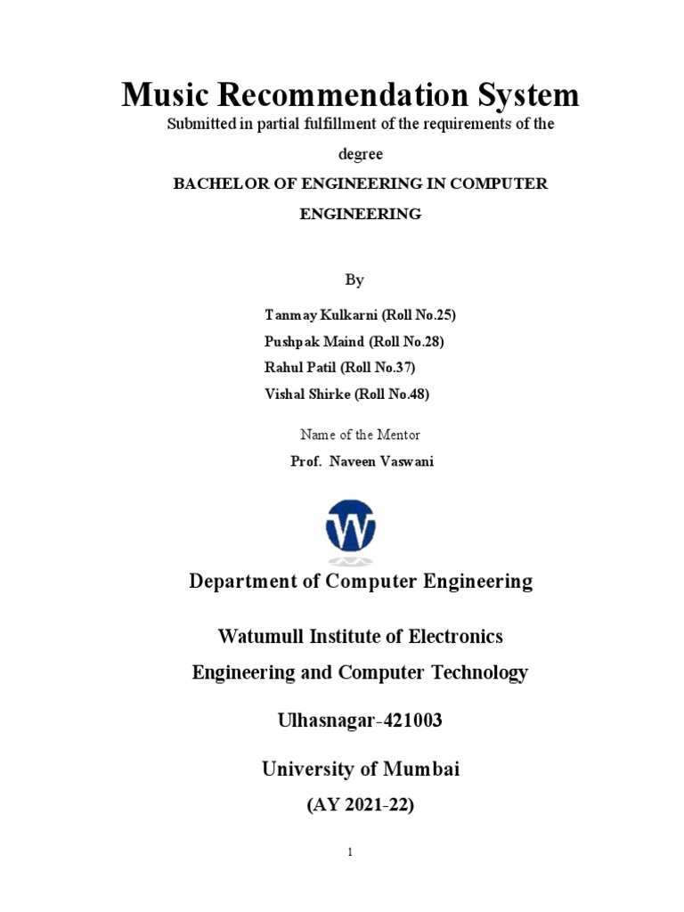 Project Report | Download Free PDF | Information Technology | Software