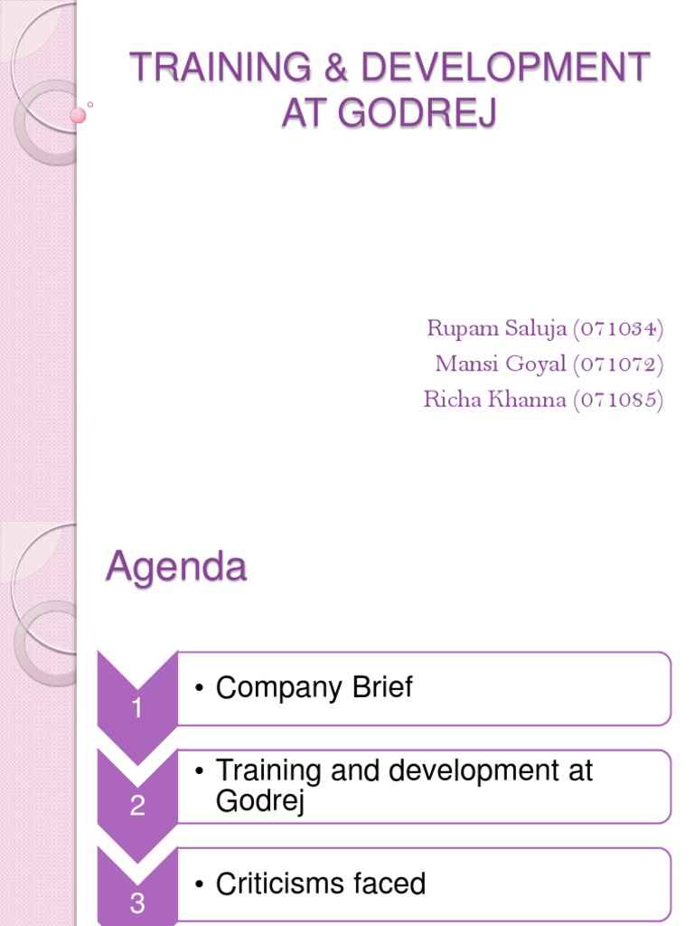 Godrej Training and Development PDF Mentorship Leadership