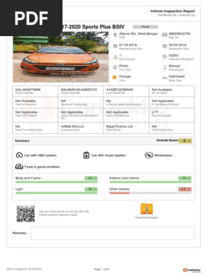 CarDekho TrustMark Condition Report 1739905