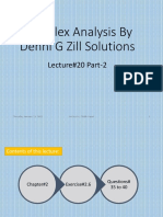 Exercise#2.6 Q# 35 To 40 Complex Analysis by Denni G Zill Solutions