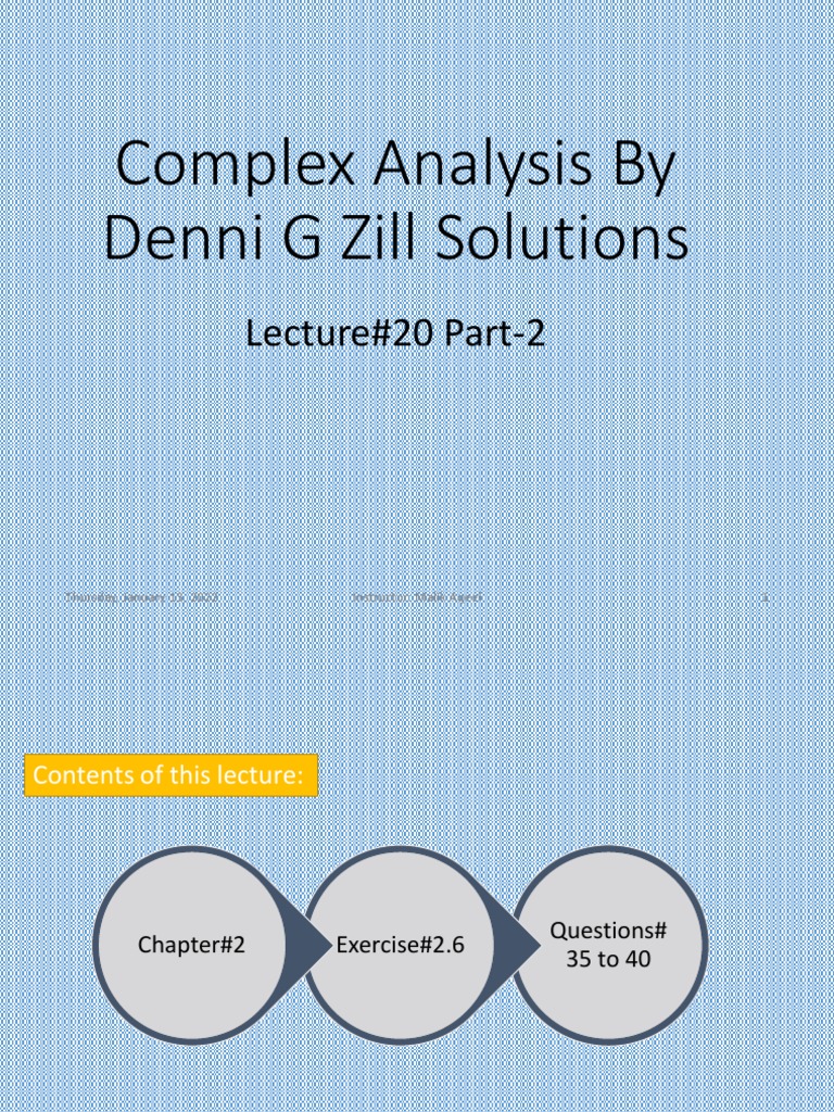 DENNIS ZILL A FIRST COURSE IN COMPLEX ANALYSIS SOLUTION visual data 5