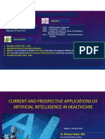Current and Prospective Applications of Artificial Intelligence in Healthcare 11052023