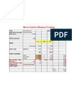 Costing Mono Carton Duplex