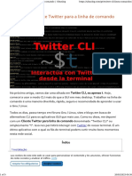 Twitter Cli, Cliente Twitter para A Linha de Comando Ubunlog