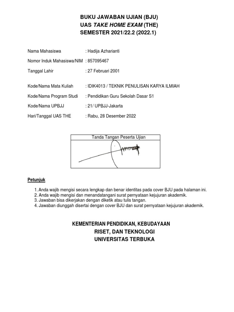 Hadija Azharianti Uas Penulisan Karya Ilmiah Pdf