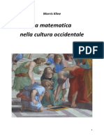 La Matematica Nella Cultura Occidentale - Morris Kline