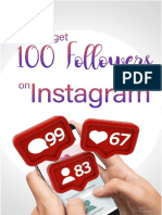 Como obter 100 seguidores por dia no Instagram