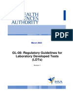 GL 08 r1 Regulatory Guidelines For Laboratory Developed Tests (LDTS) (2023 Mar) Pub