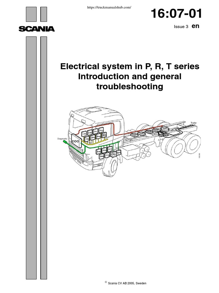 Scania Electrical System in P, R, T Series - Introduction and General ...