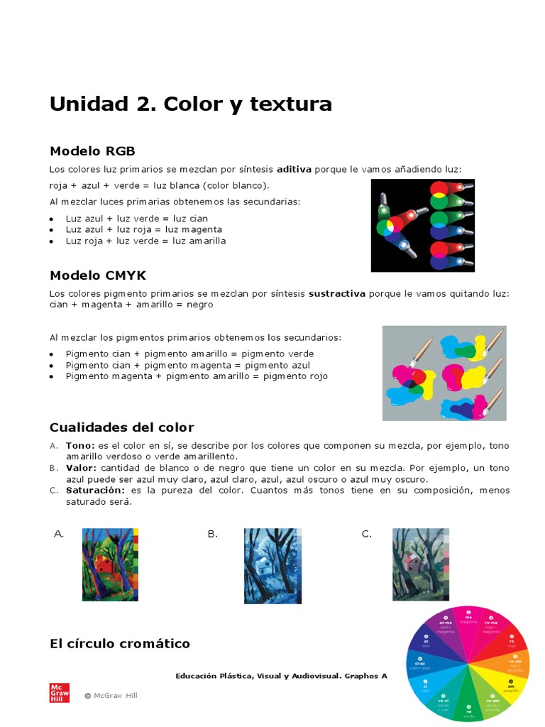 Composición y cualidades del color | PDF | Color | Azul