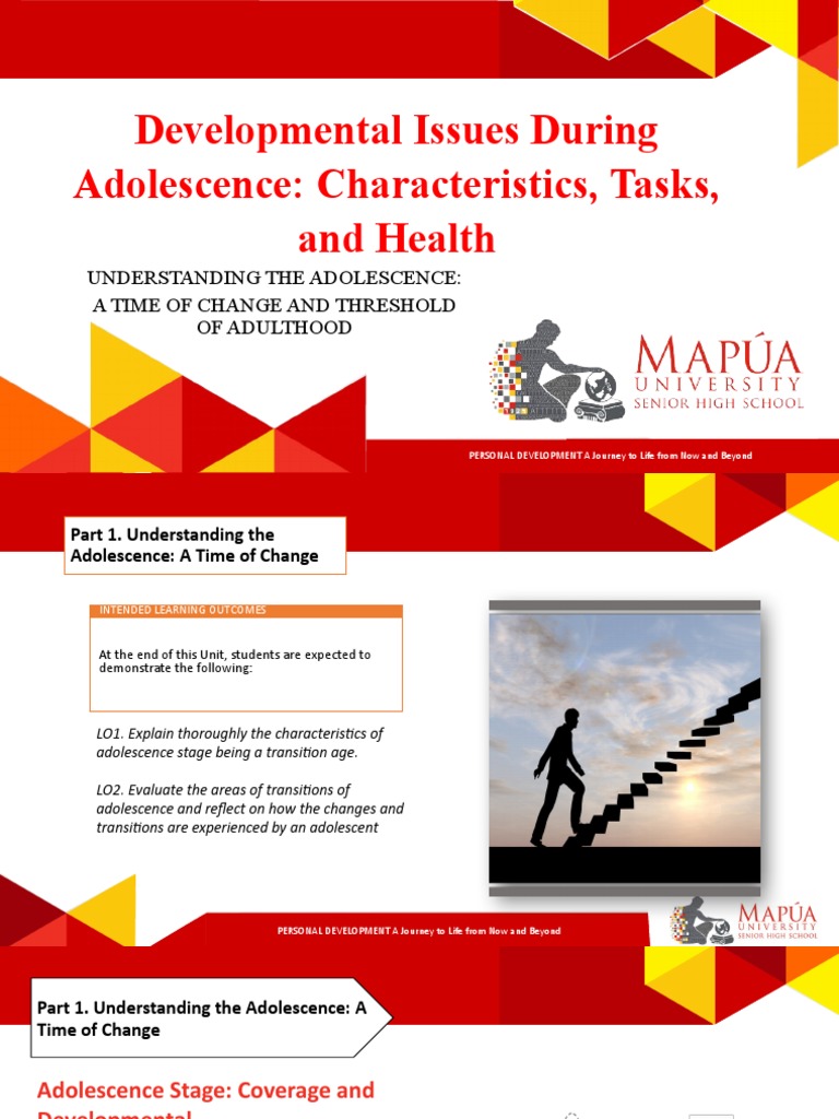 PDV01 - CO3.1 and 3.2 Adolescence A Time of Change | PDF | Adolescence ...