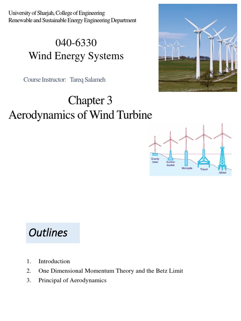 Wind Turbine Aerodynamics: Betz Limit | PDF | Airfoil | Lift (Force)