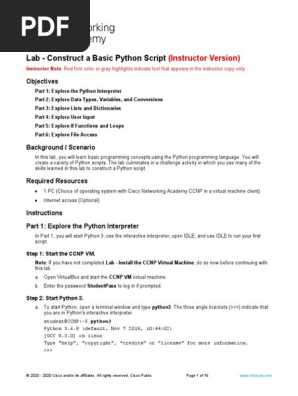 28.1.2 Lab - Construct a Basic Python Script - ILM