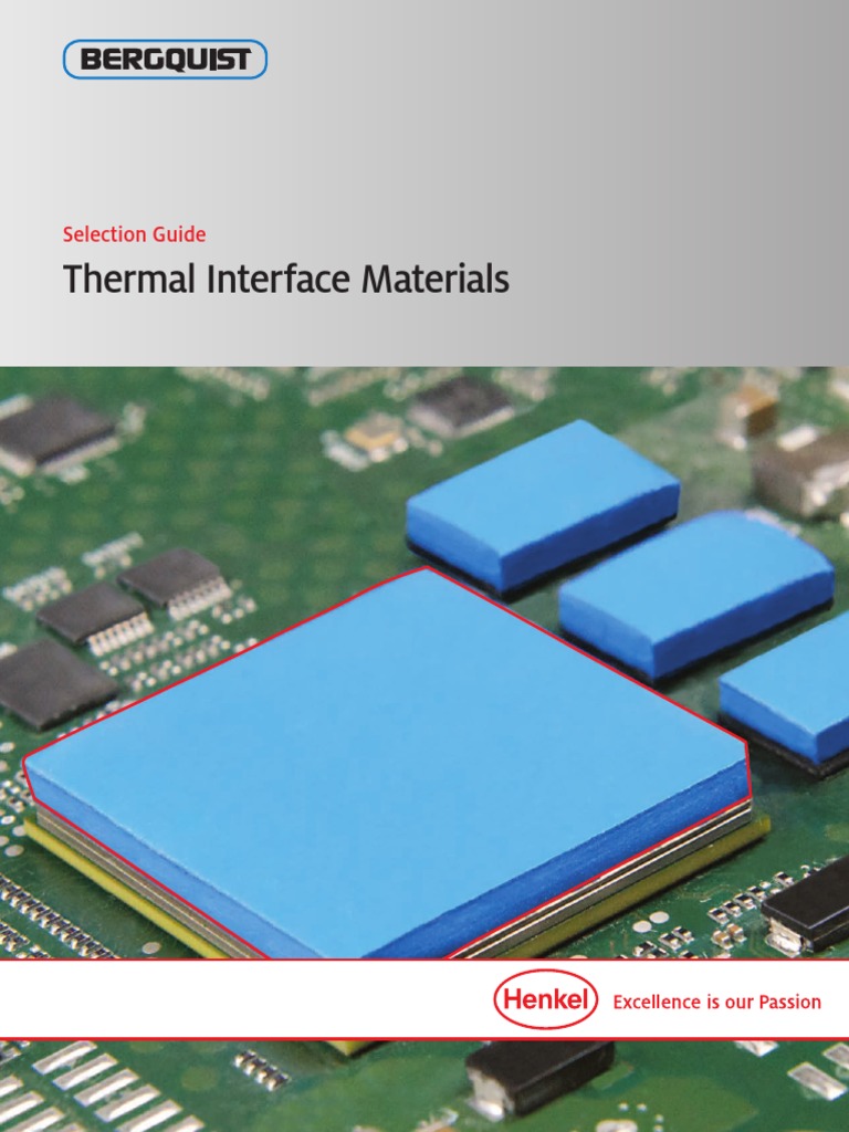 Bergquist TIM SG - 0115 - WEB | PDF | Thermal Conductivity | Heat Transfer