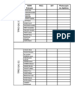 Tableau Pour Recensement SST