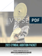 2023 Cymbal Audition Packet - Vessel Indoor Percussion