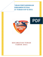 Peraturan Pertandingan Turnamen Futsal Bupati Cup Antar Desa Se-Kabupaten Tuban-Dikonversi
