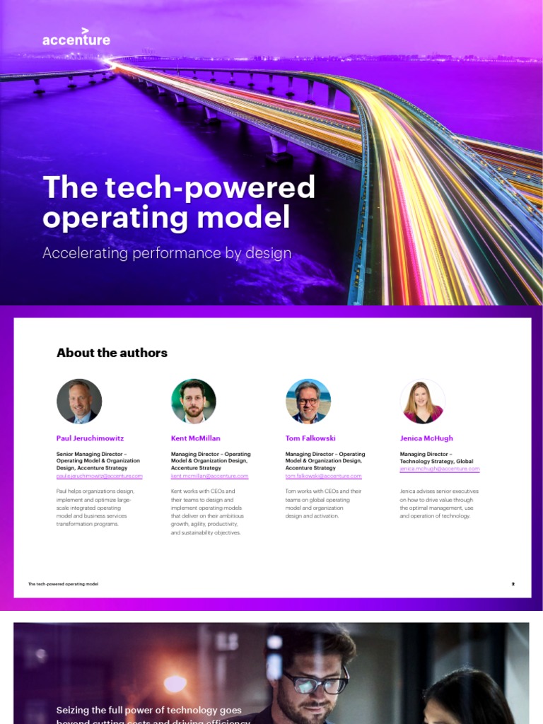 Tech-Powered Operating Model Insights | PDF | Business Model | Innovation