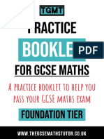 Set 2 Practice Booklet 1 Foundation (Non-Calculator)