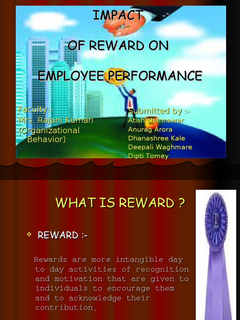 Impact Of Reward On Employee Performance