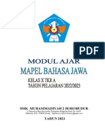 MODUL AJAR BAHASA JAWA Kur Merdeka - Unggah Ungguh Basa Jawa