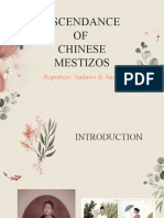 Ascendance of Chinese Mestizos