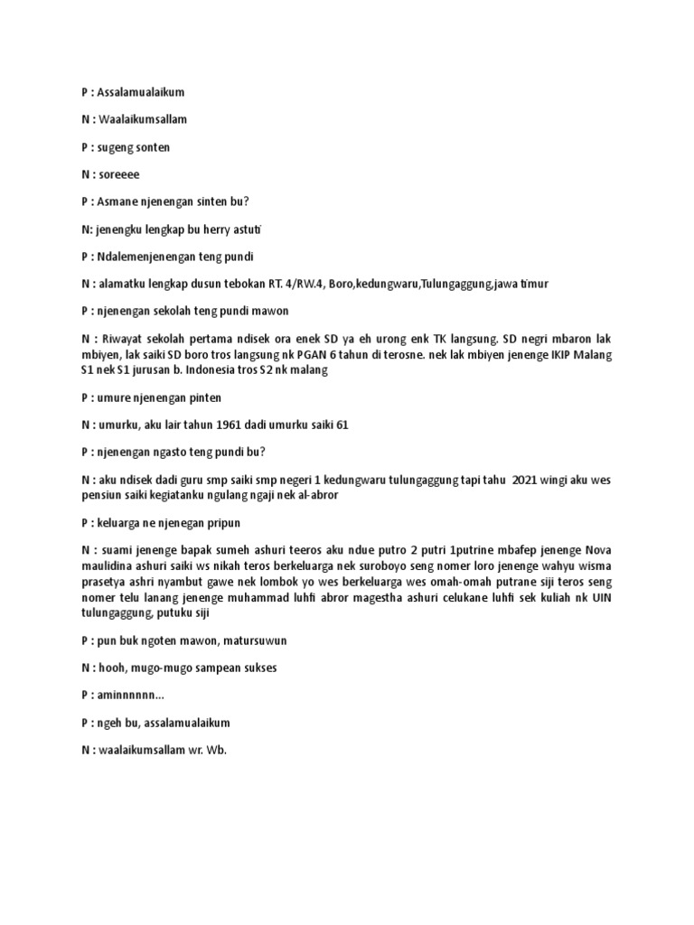 Percakapan Bahasa Jawa PDF