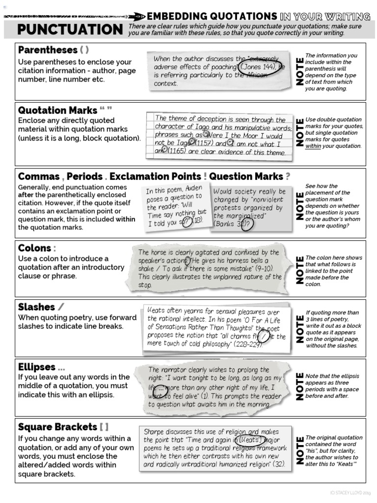 Quotation Punctuation Rules Guide | PDF, image size:768x1024