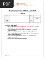 ProgrammingConcepts Exam V1 B52 Solution