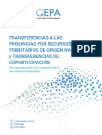 Transferencias A Las Provincias Por Recursos Tributarios de Origen Nacional y Transferencias de Coparticipación - Mayo 2023