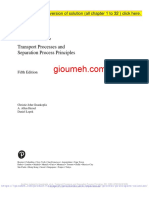 Transport Processes and Separation Process Principles Geankoplis 5th Edition Solution Manual PDF