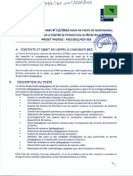 Appel À Candidatures N°12 Pour Un Poste de Responsable Pédagogique Pour Le CFNK