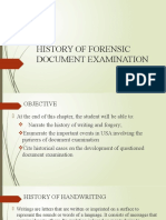 Lesson 2-History of Forensic Document Examination