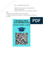 4 - Proponha Uma Ação Que Contribua Com o Desenvolvimento Do Objetivo em Sua Cidade.