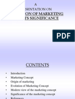 Evolution of Marketing and Its Significance