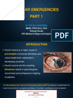 1) Ocular Emergencies Part 1