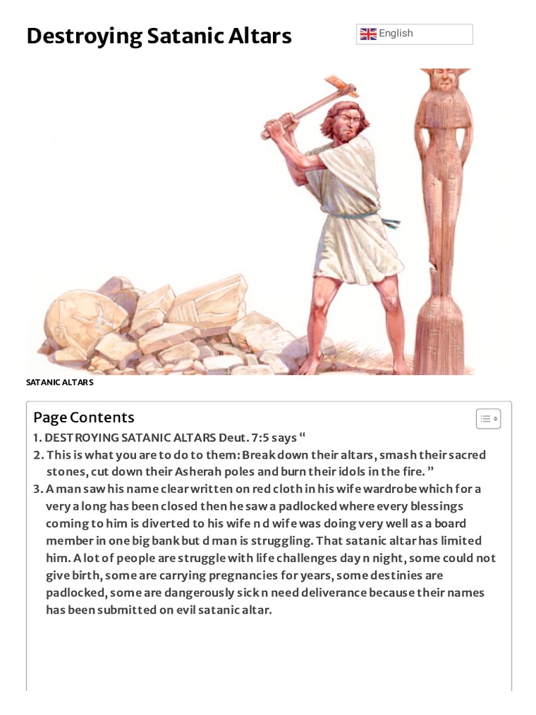 Destroying Satanic Altars Evangelist Joshua Pdf Altar Demons