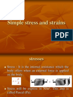 Simple Stress and Strains